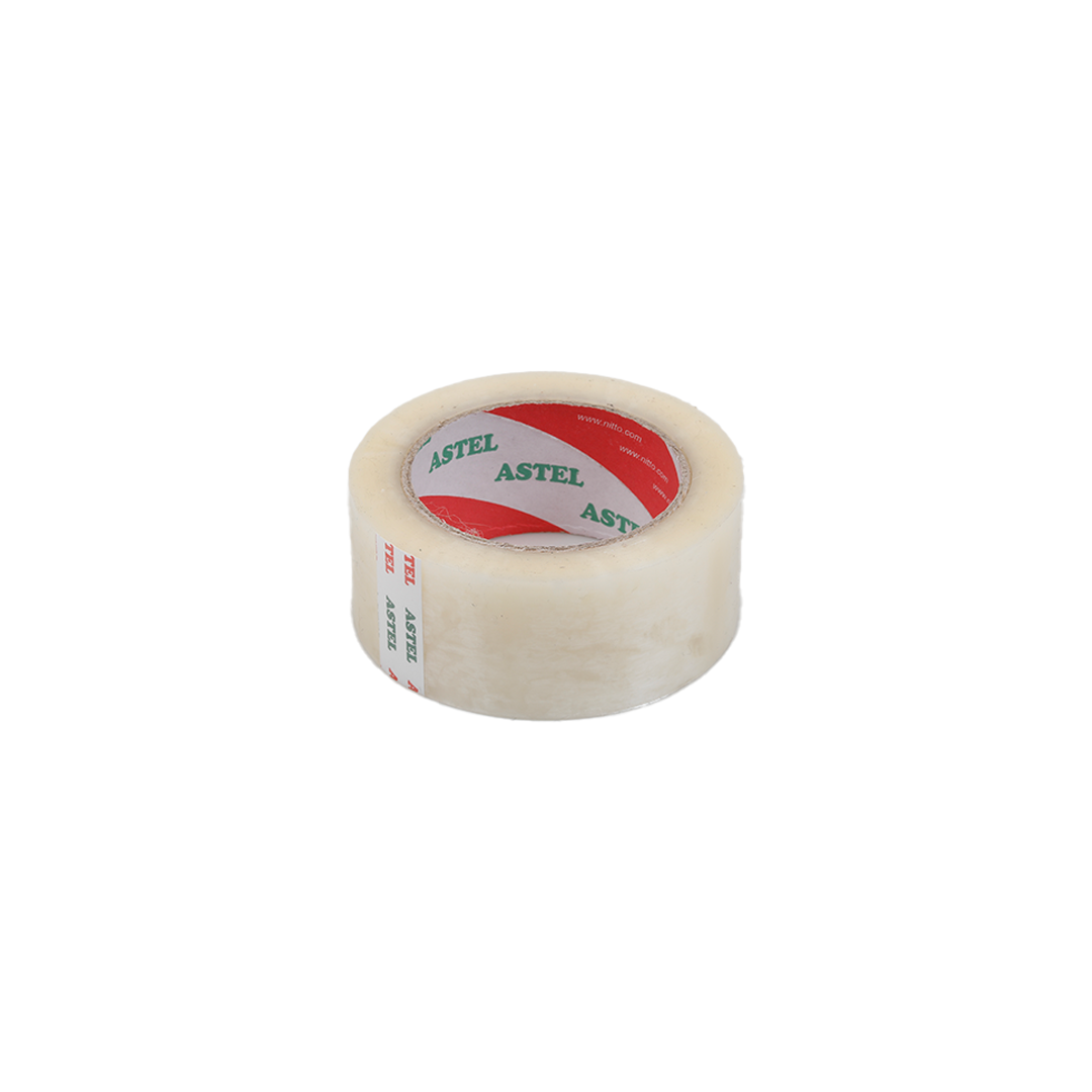 Transparent packaging tape for securely sealing shipping boxes